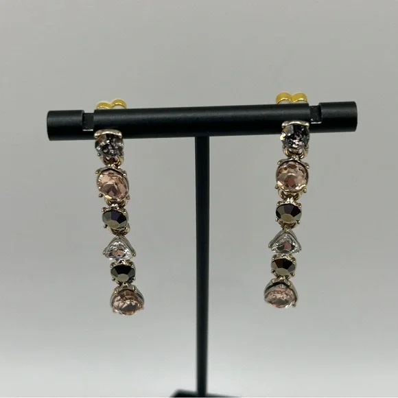 Givenchy - Earrings With Crystal Drop Multicolor Stones - Picture 3 of 7